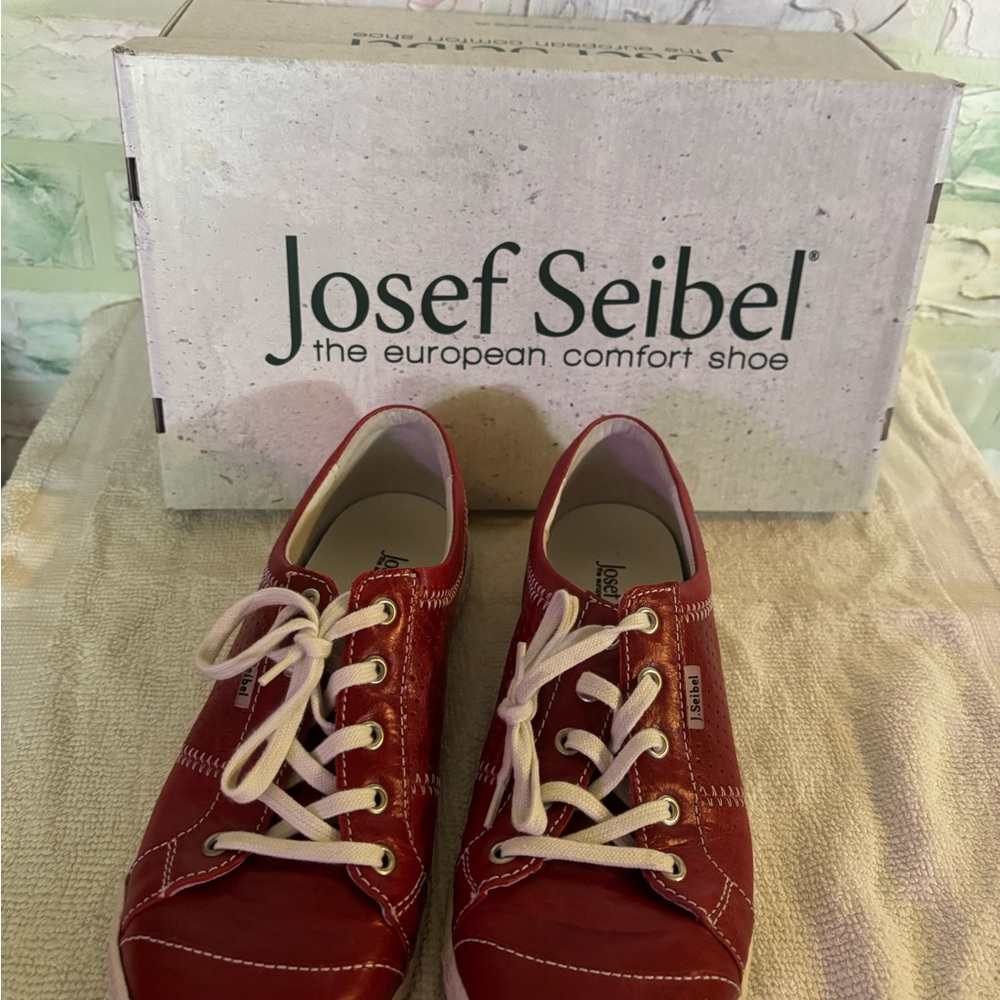 Josef Seibel Cherry Red Casual Shoes